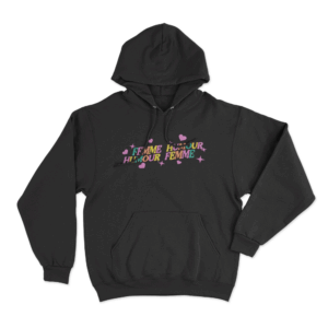 Femme humour Hoodie Black