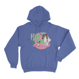 HGO with cool dogs Hoodie Blue