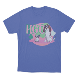 HGO with cool dogs T Shirt Blue