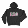 Pink HGO Logo Hoodie Black