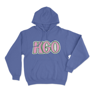 Pink HGO Logo Hoodie Blue