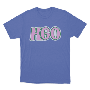 Pink HGO Logo T Shirt Blue