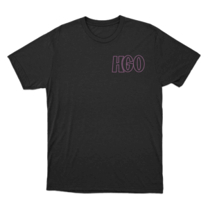 Small outline HGO T Shirt Black
