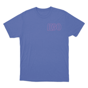 Small outline HGO T Shirt Blue