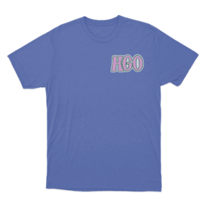Small pink HGO T Shirt Blue